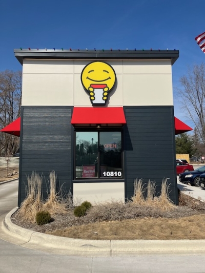 Small commercial buildings are popping up